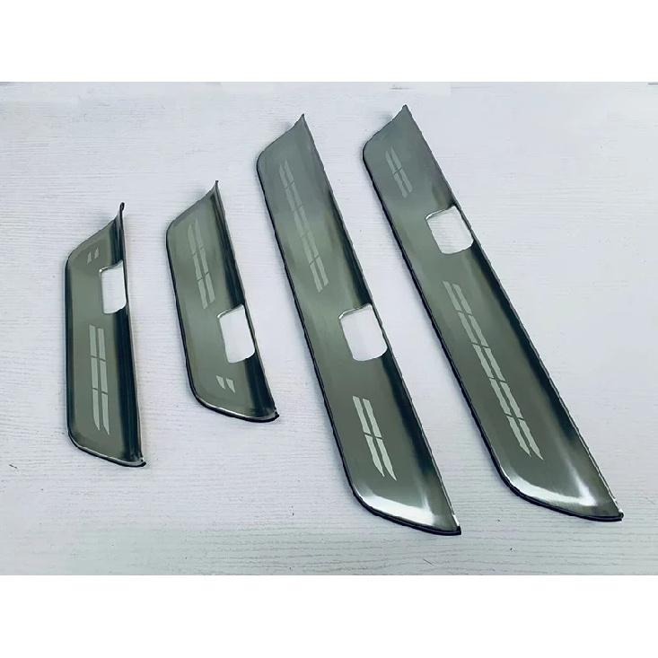 For Tesla Model 3 2024 2025 Stainless Steel Inner Ouside Door Sill Panel Scuff Plate Kick Step Trim Cover Protector