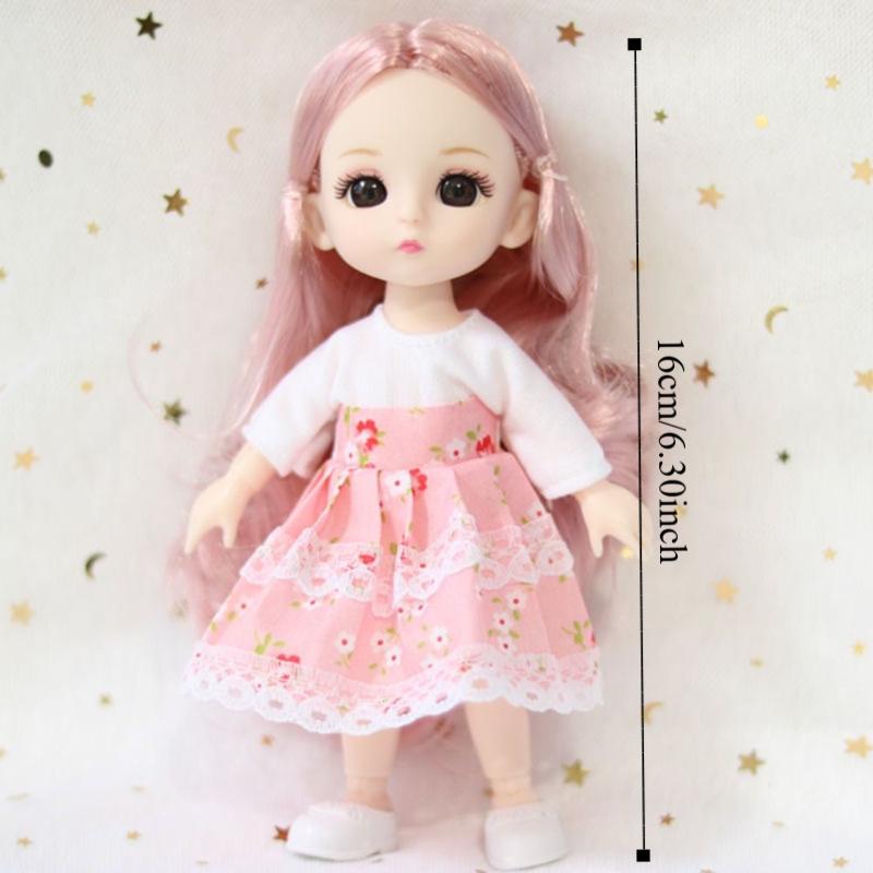 13 Подвижных Суставов Мини Кукла Девочка с Одеждой с Одеждой Подвижные Суставы Мини Кукла Девочка Детские Игрушки