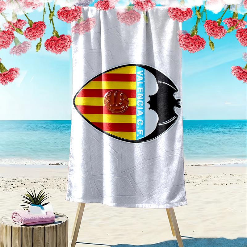 Valencia Club de Fútbol2 Print Beach Towel, Large Soft Quick Dry Towel for Beach Camping Swimming