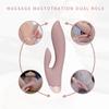 Вибратор-кролик G Spot для женщин, вибратор-дилдо 2 в 1 с узорами для стимуляции клитора и влагалища, секс-игрушки для взрослых