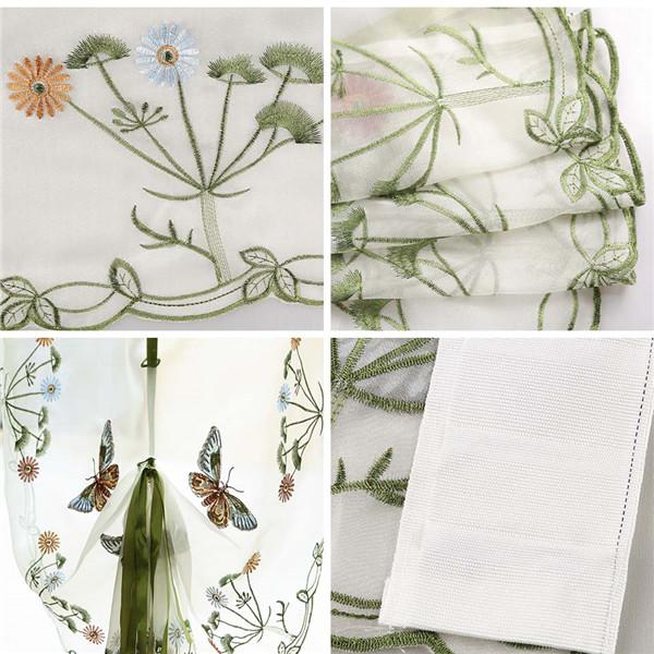 1 шт., подъемная занавеска в Риме, экран с вышивкой, честность, занавеска с бабочкой, романтическая домашняя занавеска на липучке