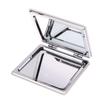 Portable Double-Sided Folding Makeup Mirror Butterfly Square Magnifying Mirror Pocket Compact Vanity Handheld Mirror