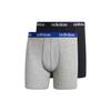 Training Sports Boxer Briefs 2-Pack Men Underwear Black Gray GN2072