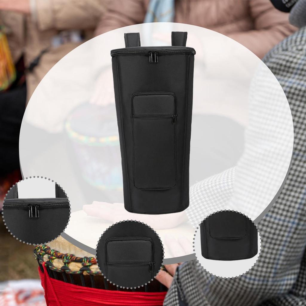 Сумка Чехол для африканского барабана Аксессуар для музыкального инструмента Пылезащитный Удобный Молния с карманом