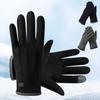 Ветрозащитные велосипедные термо-варежки с сенсорным экраном, перчатки с полными пальцами, новые зимние перчатки для улицы