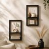 Square Shape Wall Floating Hanger Decorative Wall Mounted Shelf Plant Display Shelf  Kitchen
