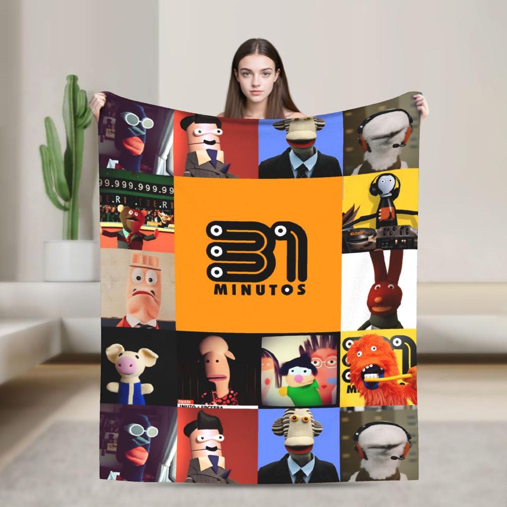 Comedy 31 Minutos Sketches Blanket Quality Warm Bedding Throws Winter Airplane Travel Couch Chair Novelty Bedspread