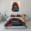 Colorful cat faces pattern. Bedding sets Duvet cover sets Duvet covers Pillowcases(1*Duvet Cover 2*Pillowcases without duvet insert)