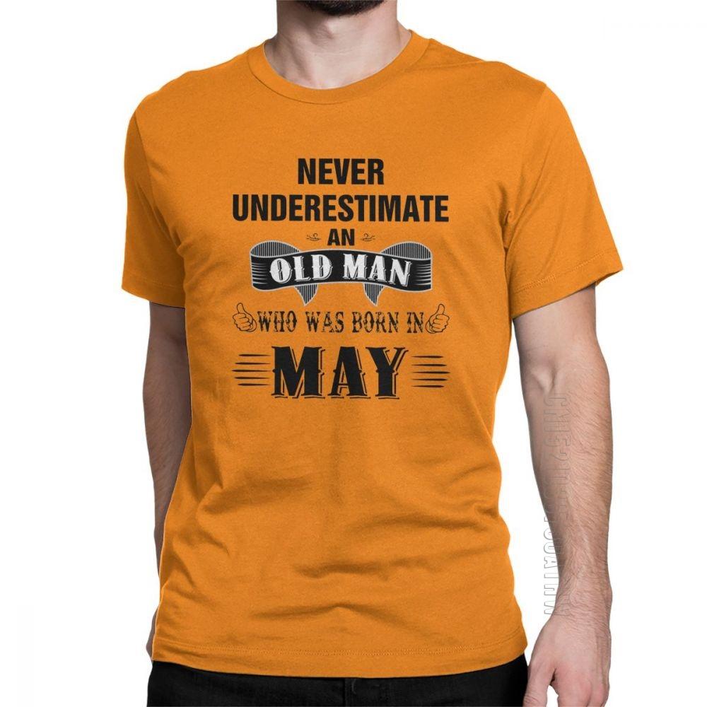 Vintage Retro Birthday T Shirts Anniversary Birth Present Legend Born In May Tee Shirt Gift Man TShirts Cotton Short Sleeve
