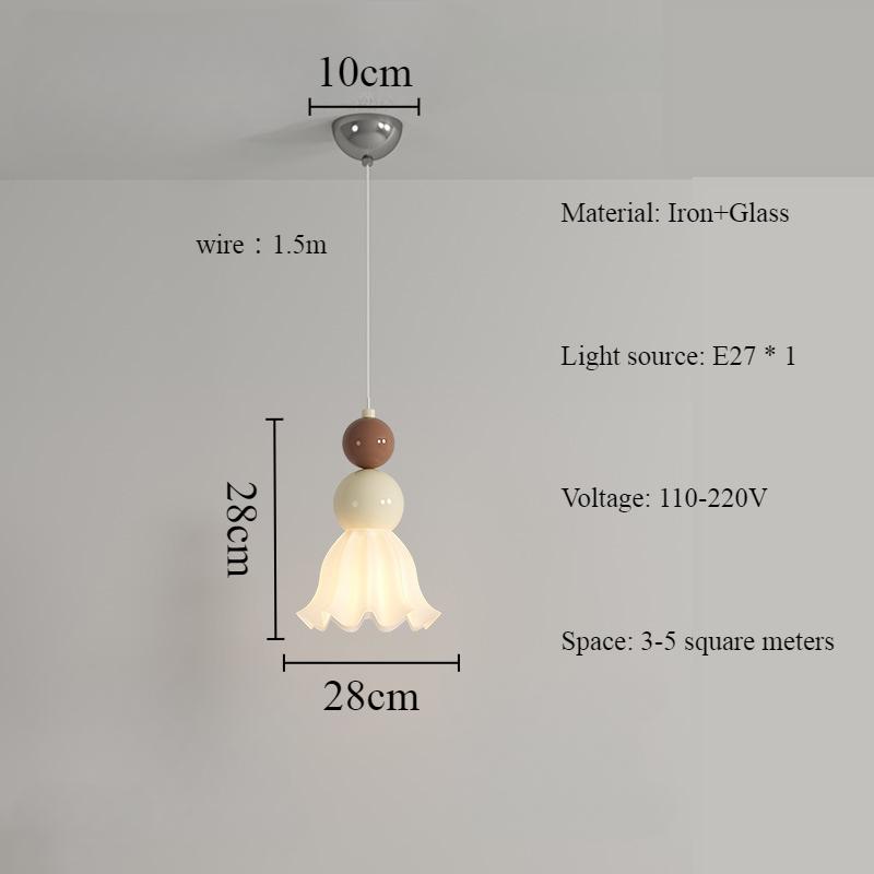 Итальянский дизайнер Простая люстра Tanghulu Nordic Originality Petal Home Decoration Спальня Ресторан Кофейня Подвесной светильник