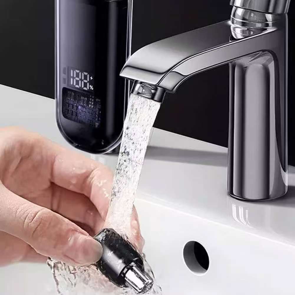 Электрический бытовой триммер для носа, чистка, удаление волос в ноздрях, перезаряжаемая цифровая бритва, круглая головка, съемный