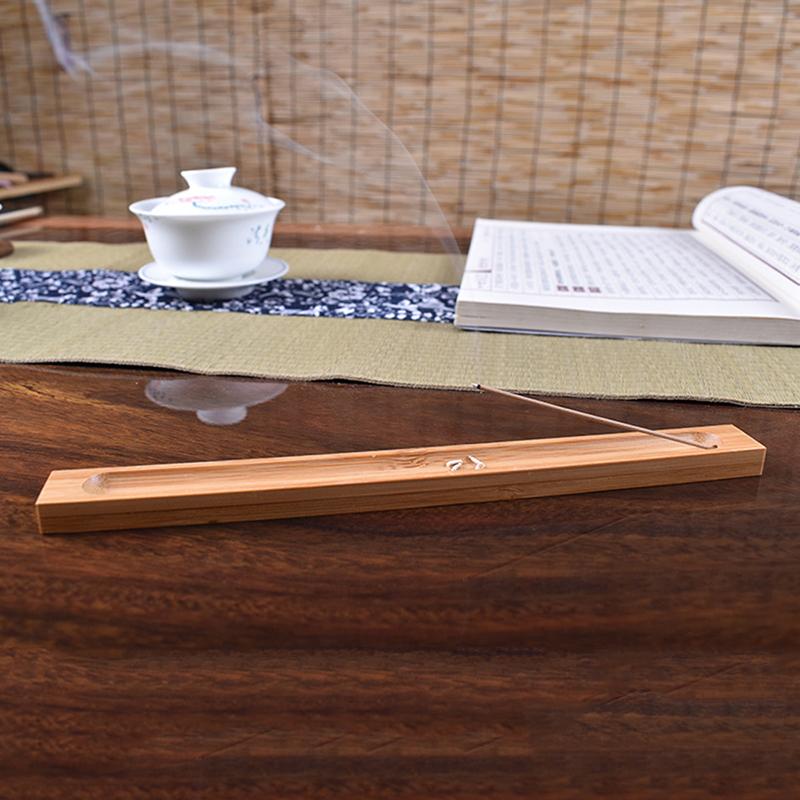 Бамбуковая доска, деревянный держатель для ароматических палочек, 23 см, основание для катушки из сандалового дерева с линией благовоний