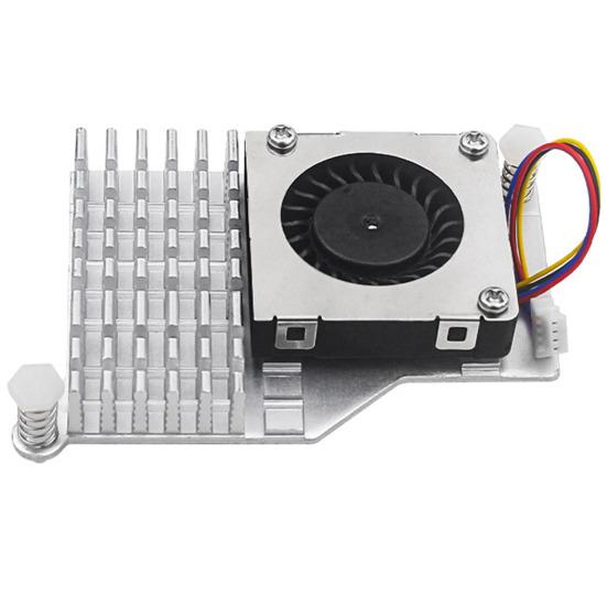 Активный кулер для Raspberry Pi 5, радиатор из алюминиевого сплава с 4-контактным вентилятором с ШИМ, рассеивание тепла, вентилятор с регулируемой температурой, радиатор