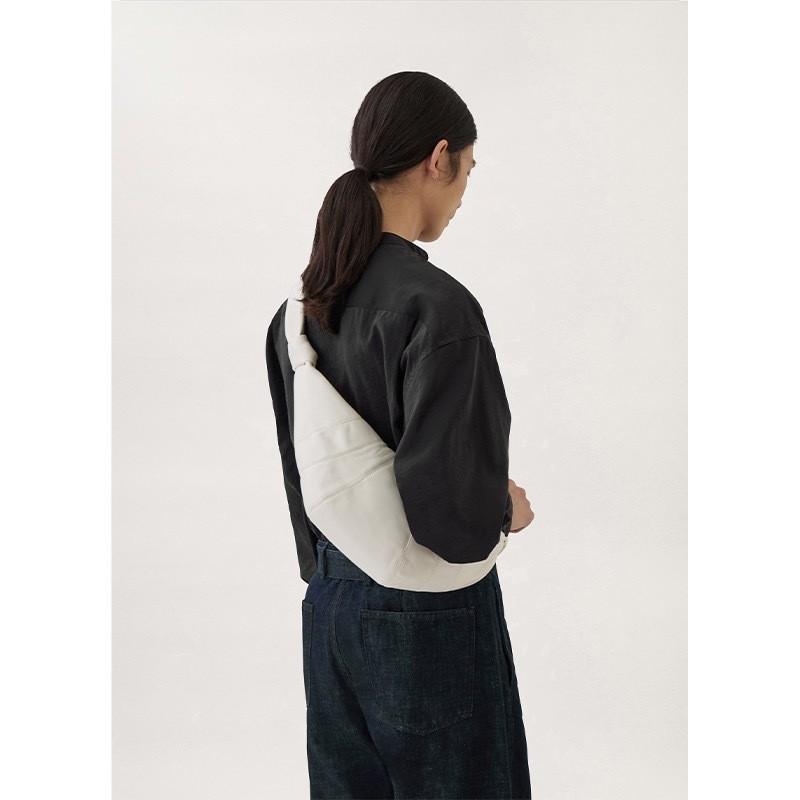 2026 Popular French Niche Style Top Layer Lambskin Croissant Bag For Women Lazy Soft Leather Dumpling Crossbody Shoulder Daily Bag