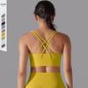 Breathable Running Sports Vest Women Push Up Yoga Bra Back Cross Gym Fitness Underwear