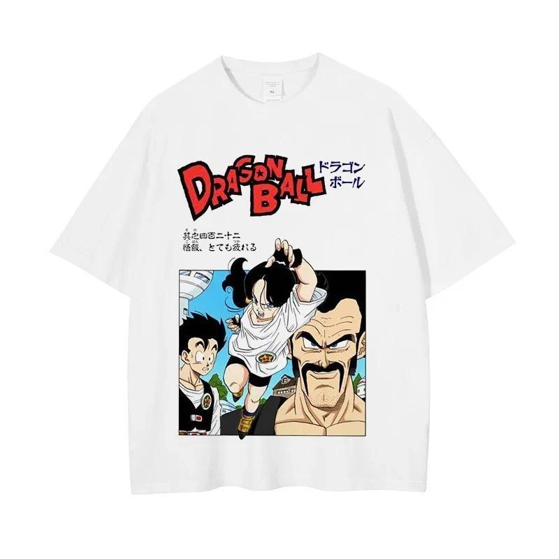 Dragon Ball 2026 Лето 100% Хлопок С принтом Сон Гоку Повседневная Спортивная Фитнес Футболка Винтажная Харадзюку Унисекс Детская Футболка Топ Y2k