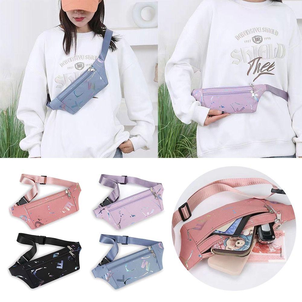 Nylon Waist Bag Wear-resistant Fanny Pack Fashion Sport Backpack  Women