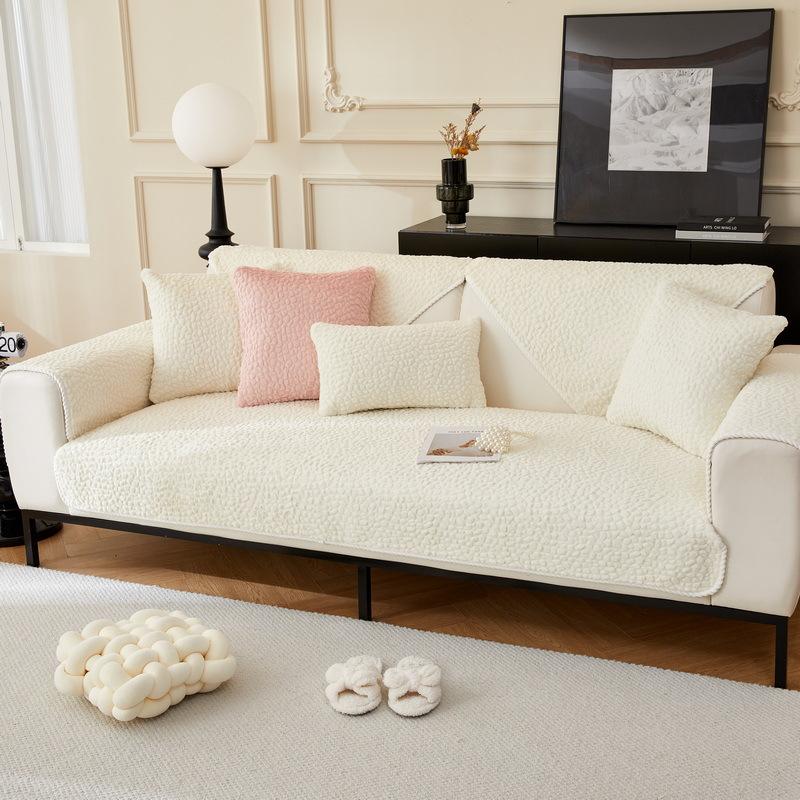 Новые утолщенные плюшевые чехлы для диванов в форме камней, чехол для дивана, противоскользящая защита для дивана, съемный чехол для дивана, подушка для гостиной