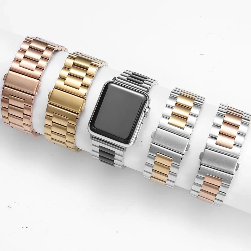 Металлический ремешок для Apple Watch 46мм 42мм 45мм 44мм 40 41мм Ultra 3 2 1 49мм Модный браслет iWatch Серии 11 10 9 8 7 6 5 SE3