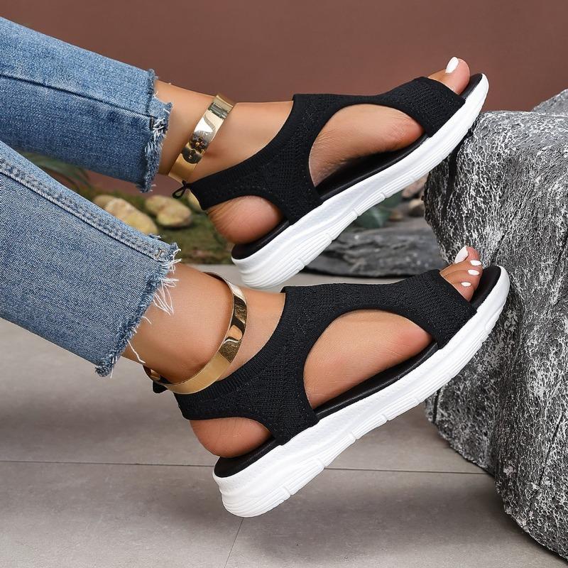 Новые модные женские шлепанцы-вьетнамки большого размера с открытым носком, универсальные сандалии