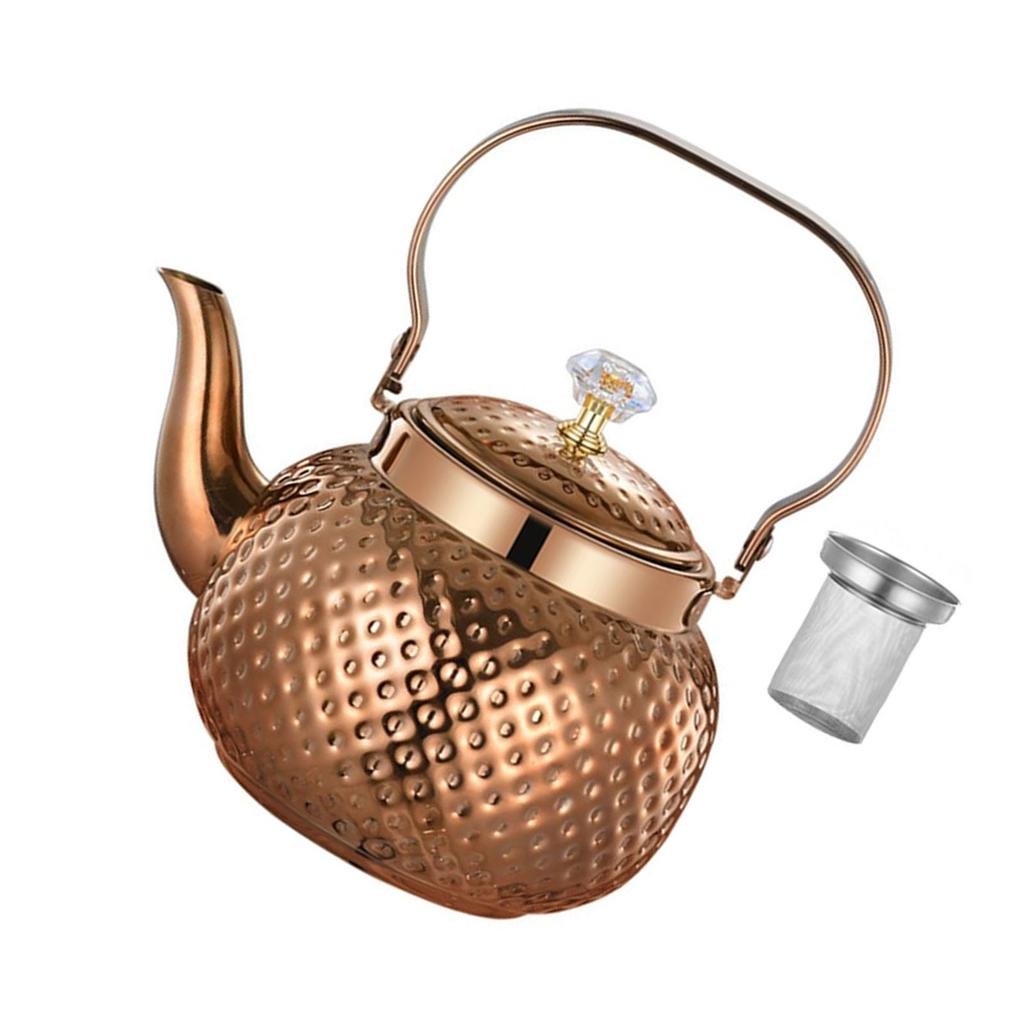 Круглые чайники Заварники из нержавеющей стали с ситечком Чайники для кипячения воды Короткие носики Чайники для кофе пуровер