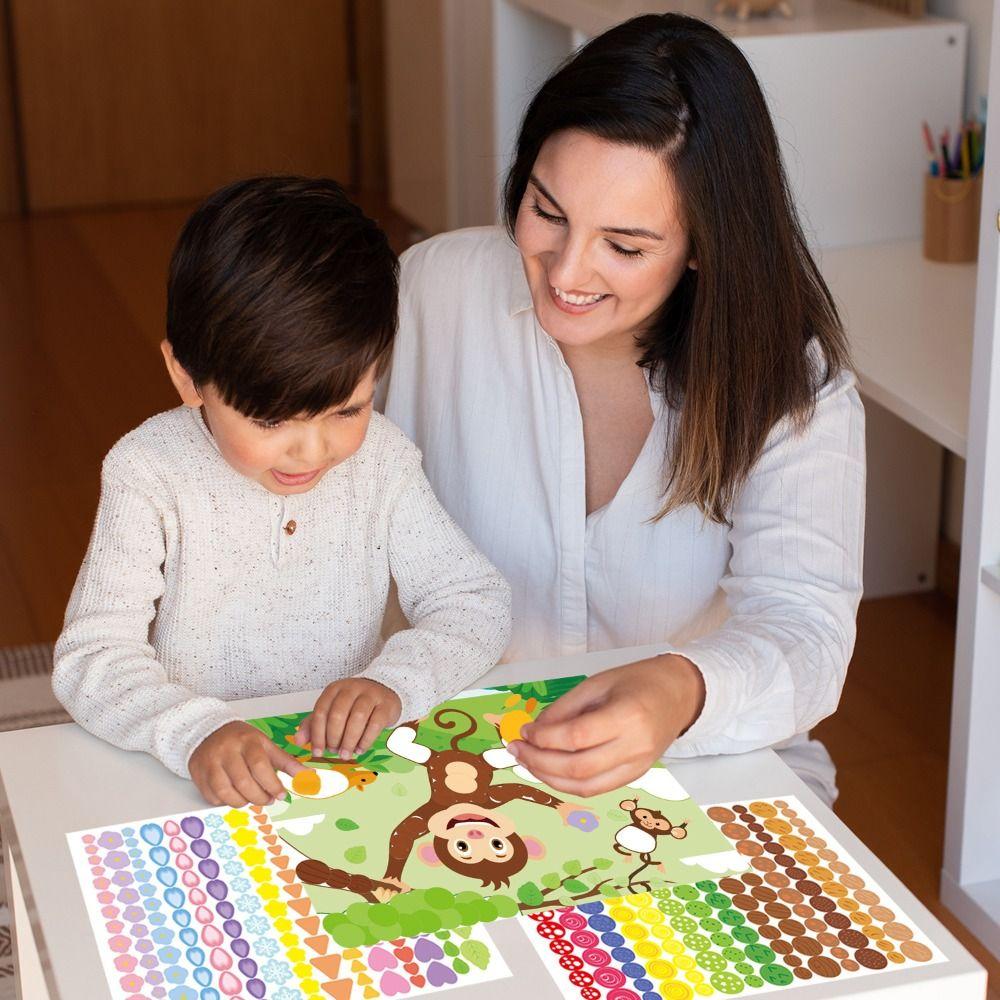 Puzzle Children Dot Colorful Book Paper DIY Color Dot Toy Parent-child interaction