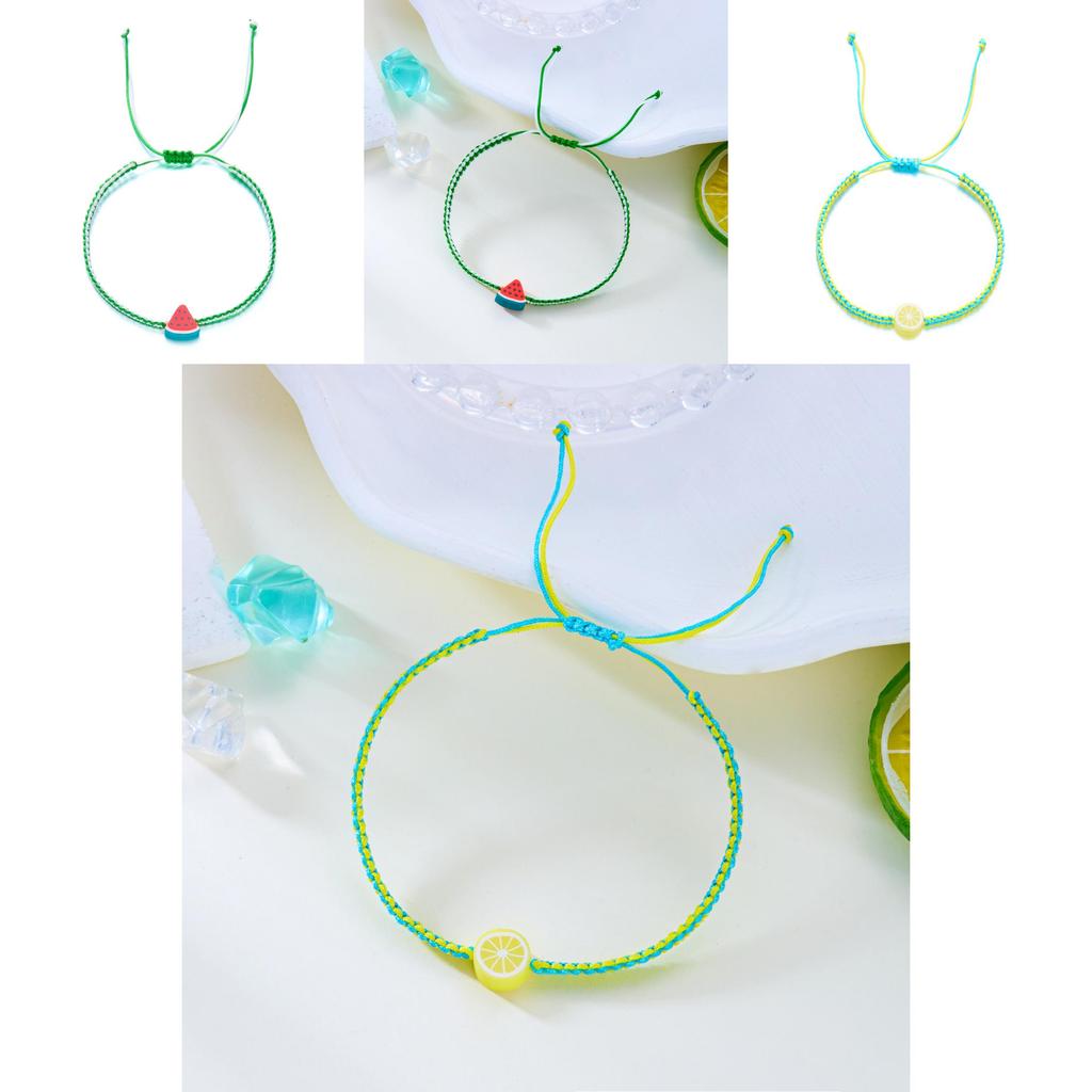 Summer Fruit Bracelet With Handmade Soft Clay For Women And Friendship Gifts