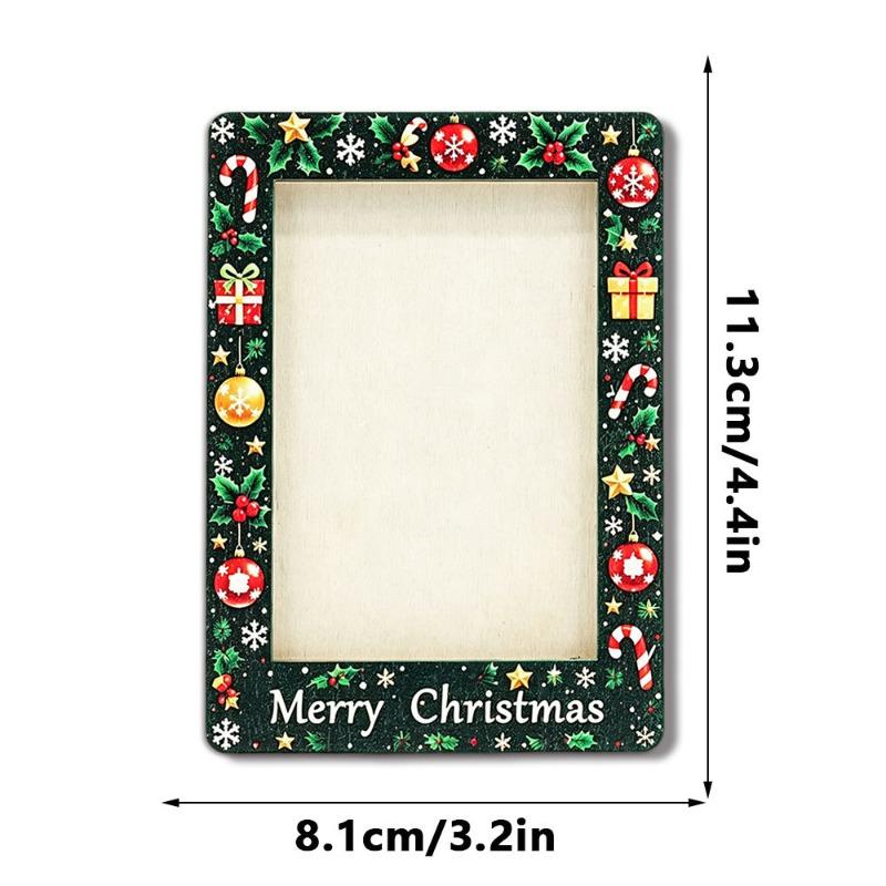 Mini Photo Frame Refrigerator Magnet Cute Christmas Fridge Magnet for Kitchen Home Decor DIY Custom Photos Handmade Craft Gifts