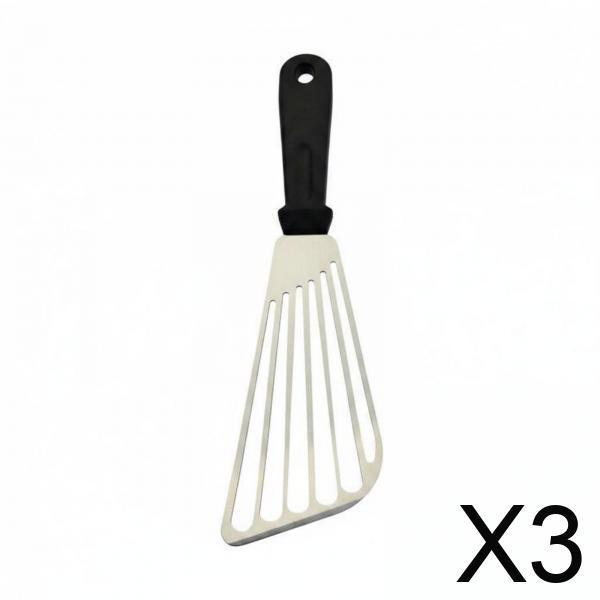 2 Pack Cooking Turner Tool with Slotted Metal Head And Stainless Steel Handle for Easy Draining