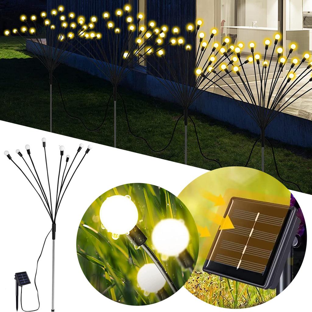 Solar Ground Lamp Three-headed - Led Lamp Outdoor Garden Garden Decoration LED Lamp