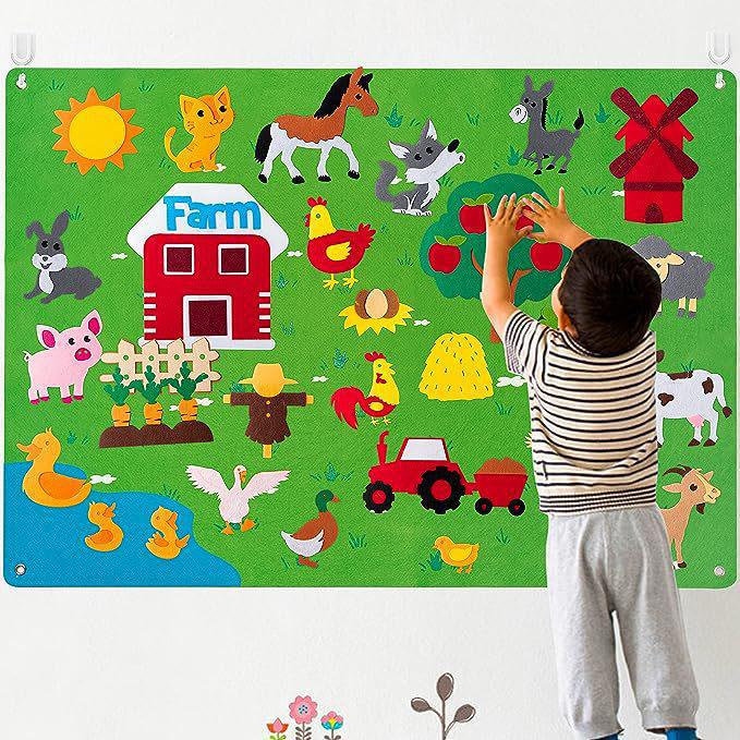 Children's 3D Animal Felt Game Pack - Early Learning Busy Board