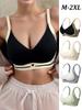 Women's Push-up Gather Wireless Bra Women Gathered Up Soft Support Adjustable Underwear Anti-sagging Seamless Lift-up Bra M-2XL