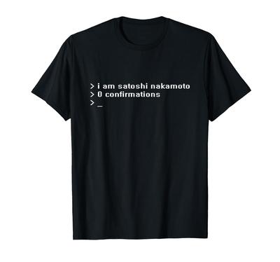 Я Сатоши Накамото 0 Подтвержденная Футболка