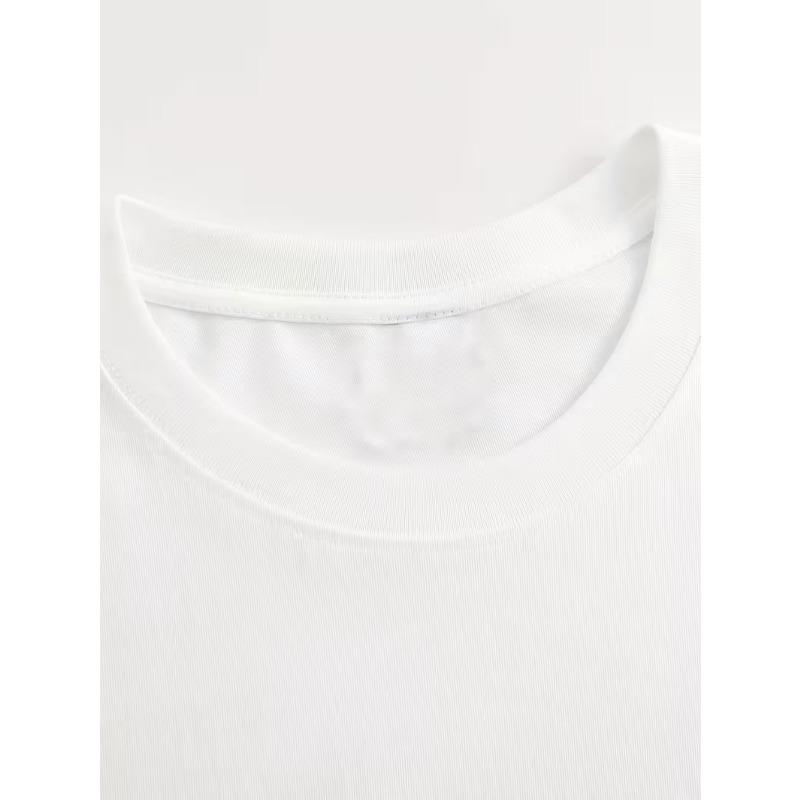 Мужская спортивная футболка с принтом, короткий рукав | Повседневная, свободный крой, средняя эластичность, круглый вырез, для всесезонного ношения | Европейский размер