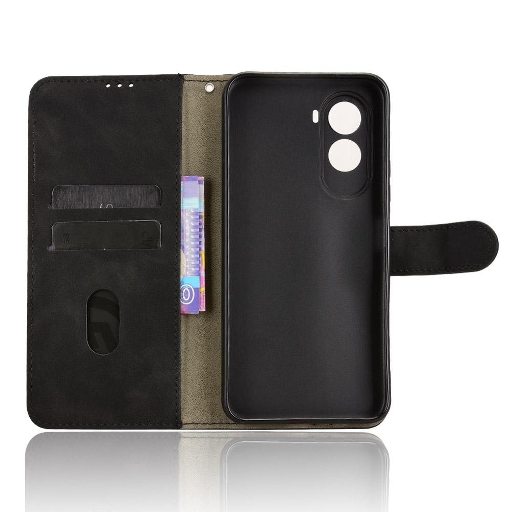 Для Xiaomi Poco M7 4G (США) (171 мм) Кожаный чехол с ощущением кожи, противоударный, кошелек-подставка, чехол-книжка для телефона