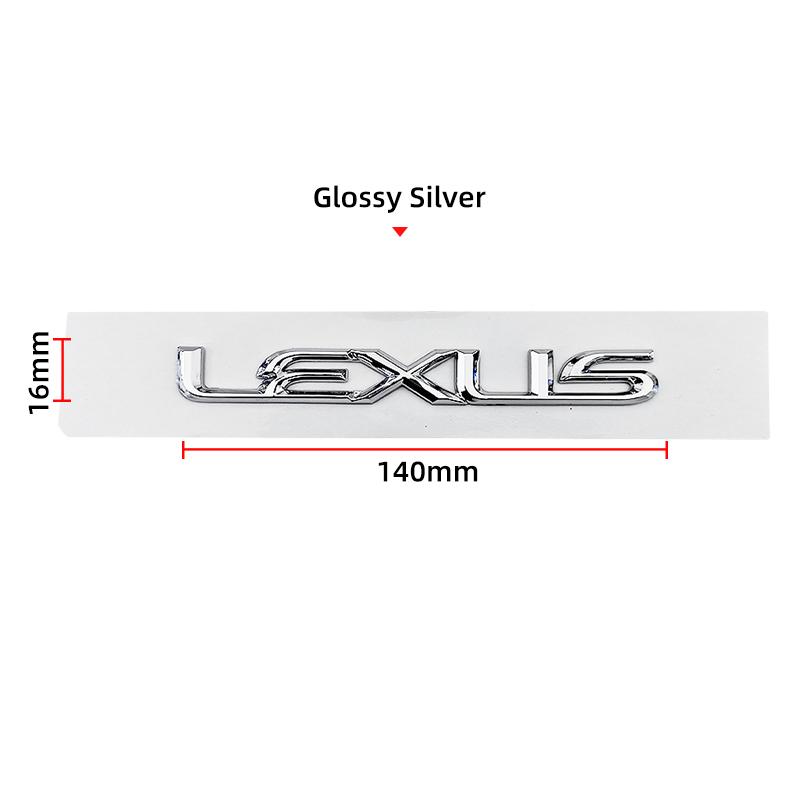 Interior Stickers 3D ABS Car Rear Trunk Emblem Badge Sticker Logo For Lexus ES300 IS300 IS350 ES250 ES350 IS250 CT200H GS350 NX2