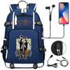Kaiju 8 Printed USB Port Teen Student Backpack Casual Large Capacity Travel Daypack