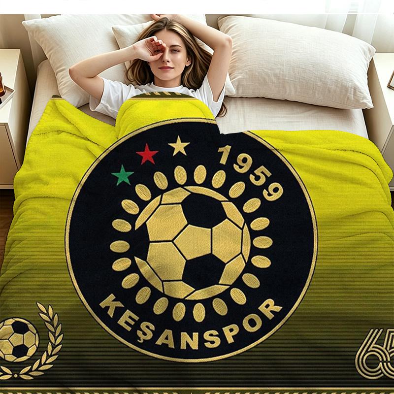 Keşanspor Print Flannel Blanket High Quality Warm Comfortable Cover for All Seasons Perfect for Gifts Home Decor