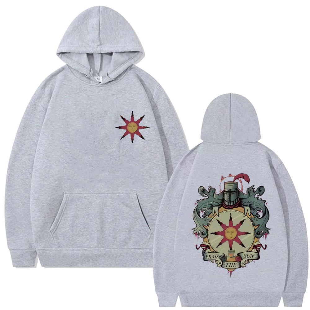 Игра Dark Souls Церковь Солнца Графическое худи Мужское Женское Мода Готика Рок Уличная одежда Мужские Худи оверсайз
