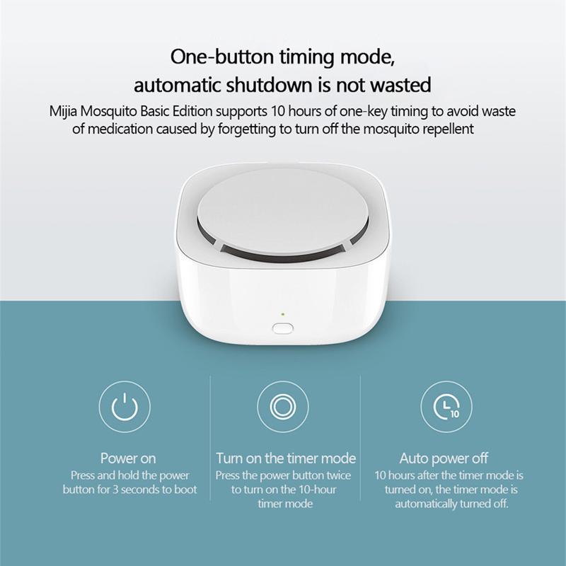 Xiaomi Mijia Mosquito Repellent Killer Смарт-версия Таймер для телефона со светодиодной подсветкой 24 дБ Ультра бесшумная безвкусная работа с Mij… Больше