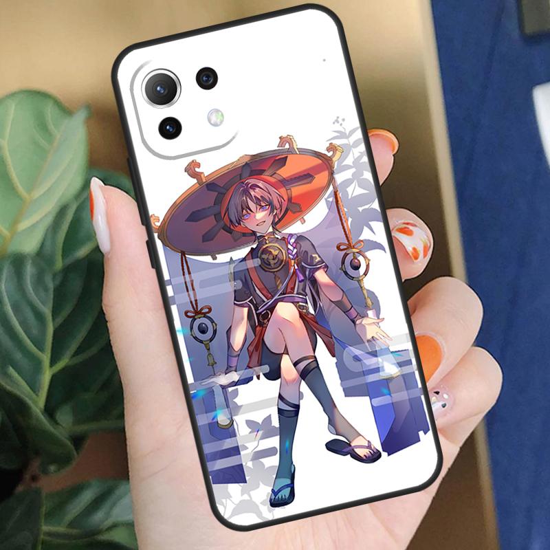 Чехол Scaramouche Genshin Impact для Xiaomi 15 14 Ultra 13T 14T 15T Pro 17 Pro Max POCO X7 Pro X5 X6 F5 F6 F7 F8