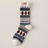 Женские осенне-зимние ретро носки из хлопкового махрового полотна двойного переплетения стандартного этнического стиля