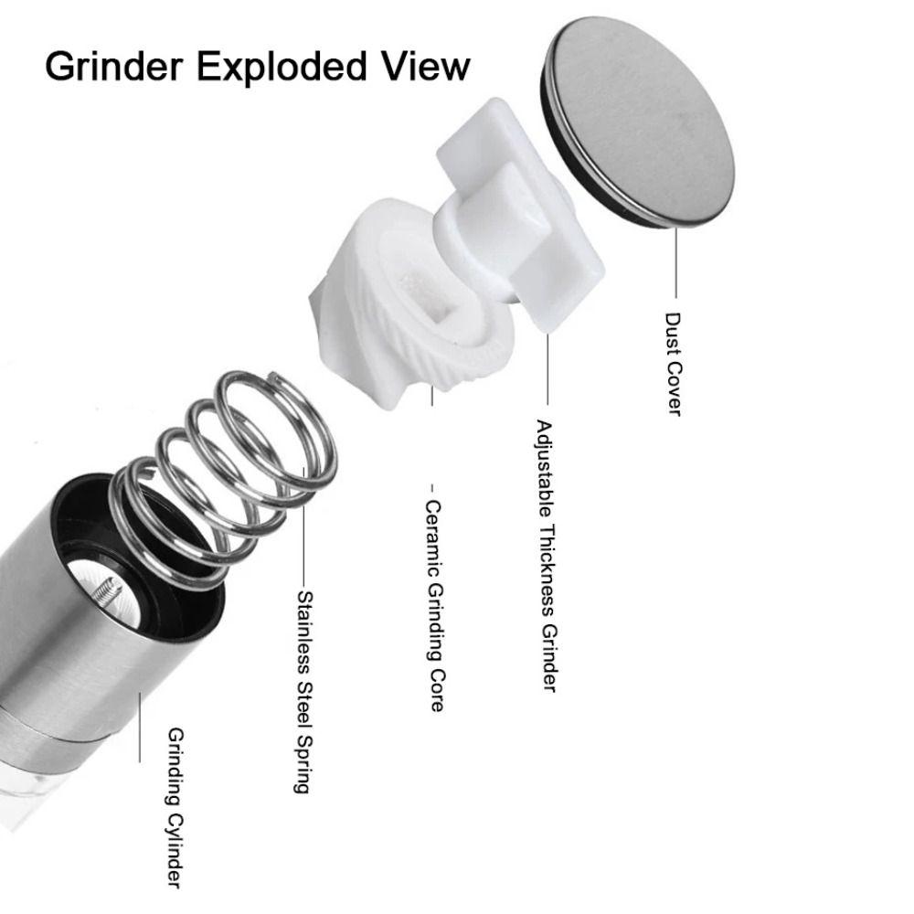 Регулируемая мельница для морской соли и специй, двухголовочные мельницы для перца, ручная мельница для перца, кулинария, приправы