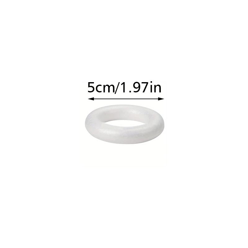 1PC DIY Model Wedding Party Decorations Polystyrene Foam Ring Festival DIY Supplies Round Ring ForDIY Crafts 5/7/8/10/12/15/20cm