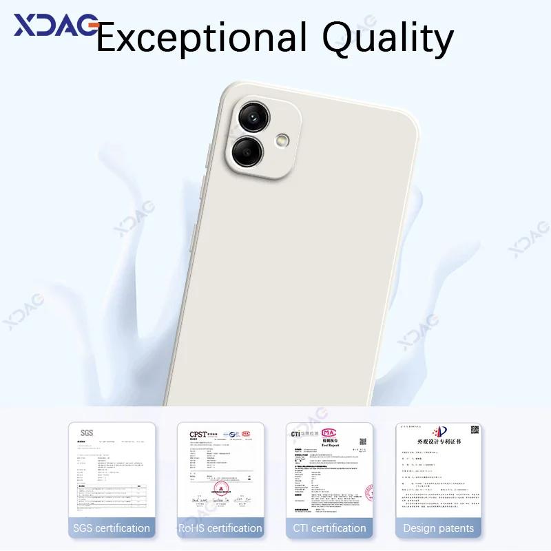 Официальный квадратный жидкий силиконовый чехол для Samsung Galaxy A04 SamsungA04 роскошный мягкий защитный чехол для задней панели телефона