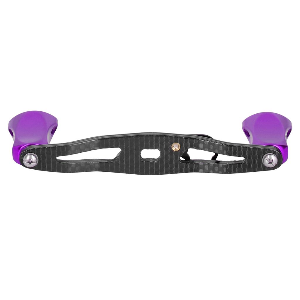 Низкопрофильная катушка-переходник с двойной рокерной плоской ручкой и колесиком для рыбалки(пурпурный )