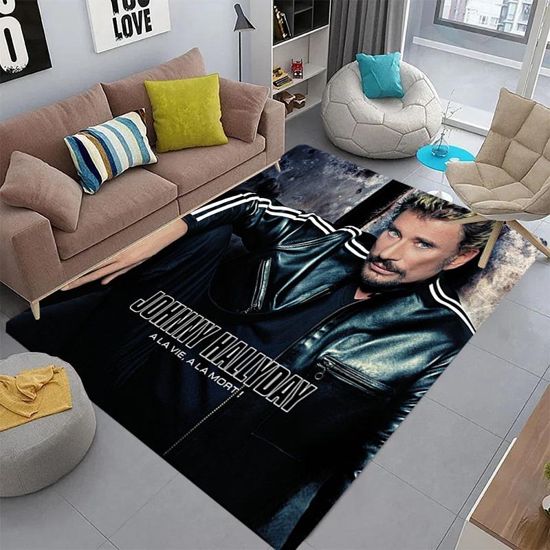 Johnny Hallyday: Life Death carpet Suitable for all seasons floor mats Dormitory decoration Protective pad Fashion