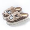 Bow Head Cotton Slippers Home Warm Cotton Drag Autumn and Winter Couple Fashion Plush Cotton Slippers