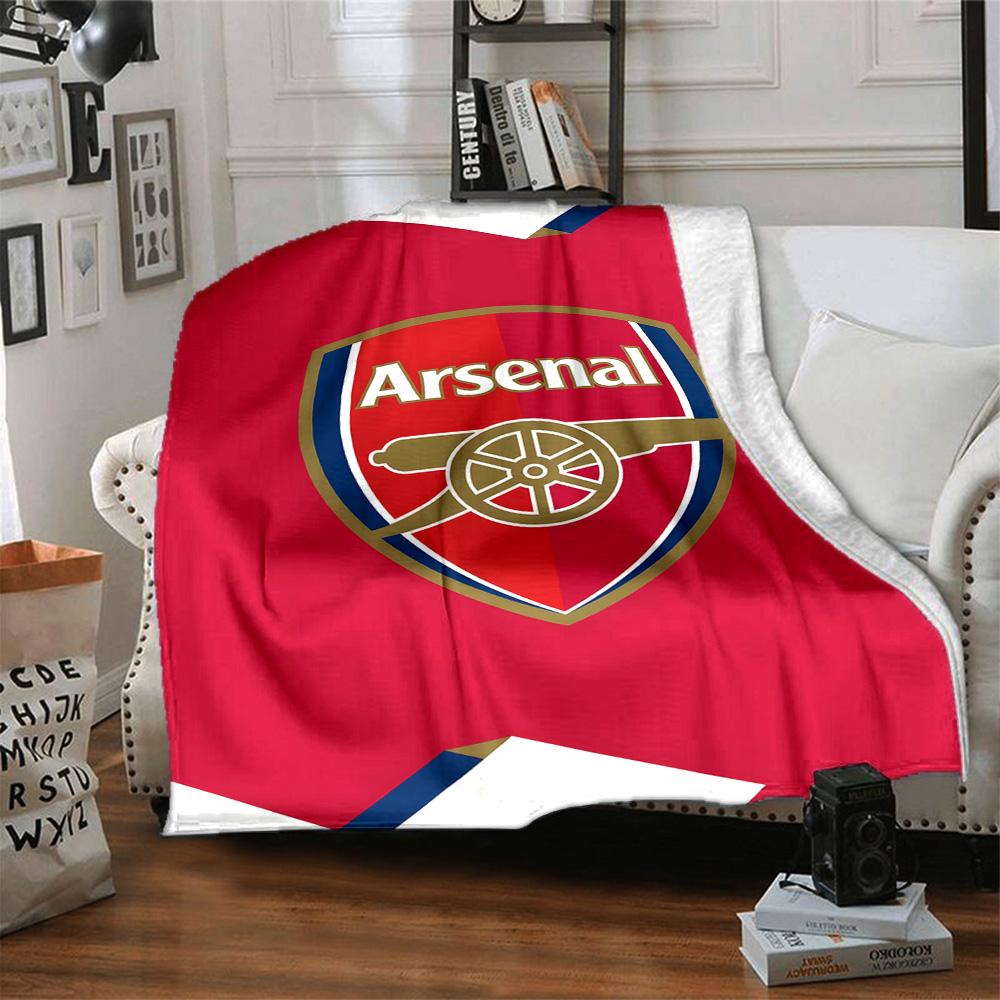 1pc A-Arsenal Blanket, Gift, for Men and Women, Soft Blanket, Good for Sofa Bed Couch Travel, Lightweight Flannel Blanket