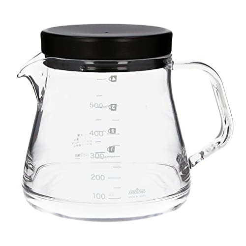 Akebono Sangyo Unbreakable Coffee Server, 500ml, Made In Japan, Resin, Microwave and Dishwasher Safe, with Graduations, Outdoor Use, TW-3732